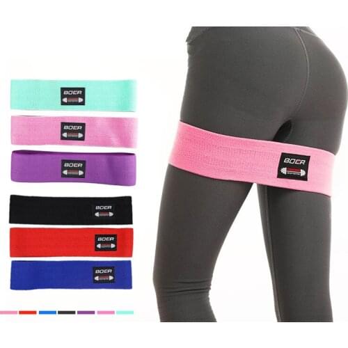 Training Butt Exercise Fitness Hip Loop Non-Slip Crossfit Workout Bands Loop Yoga GYM Resistance Band