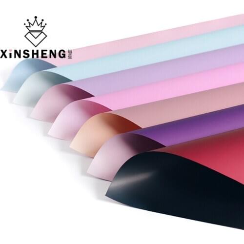 40x45cm Solid Color Flower Wrapping Paper 20pcs Flowers Gifts Packing Flower Bouquet Wedding Decor Printing Drop Shipping