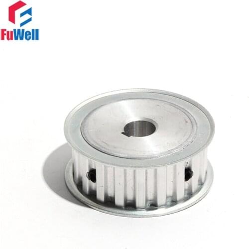 Timing Pulley L-16 16Teeth L Type 16/21/27mm Belt Width Transmission Pulley with Keyway Aluminum Alloy Gear Belt Pulley