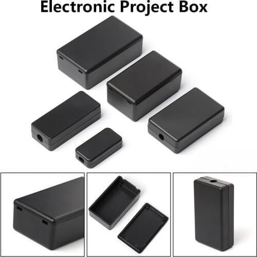 1PC Plastic Waterproof Black DIY Housing Instrument Case Plastic Electronic Project Box Electric Storagecase Supplies Tools