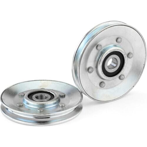 10*73*11mm Round bottom V-slot wheel roller elevator wire rope hanging wheel wire guide embedded 6200 bearing pulley