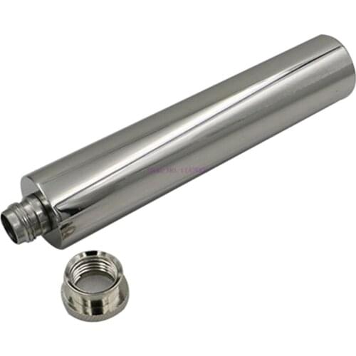 100Pcs/Lot Mini Portable 2oz Stainless Steel Hip Flask Mirror Polished Tube Mini Stainless Steel Whiskey Flask Flat Bottom Tube