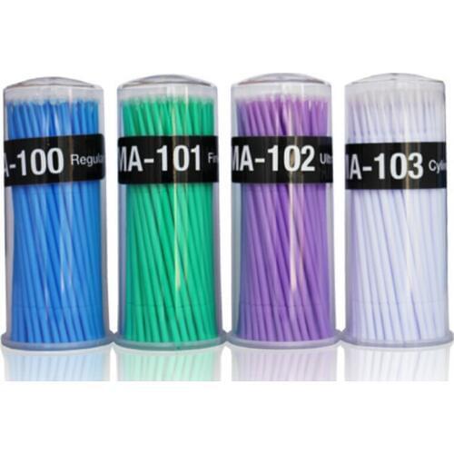 100packs Disposable Makeup Brushes Individual Lash Removing Tools Swab Micro brushes 100pcs/pack