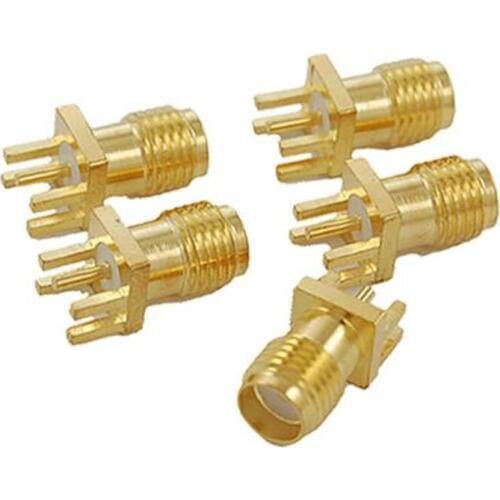 5Pcs Launch PCB Mount SMA Female Connector Straight RF connector Adapter BS