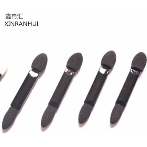 50pcs Eyeshadow Eyeliner Brush Sponge Head Soft Portable Doubled Ended Eye Shadow Applicator Beauty Makeup 5cm L