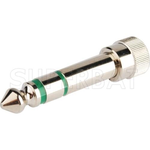 Superbat RF 6.35mm TO Audio Stereo Jack female 3.5mm Adapter FOR DJ Headphone
