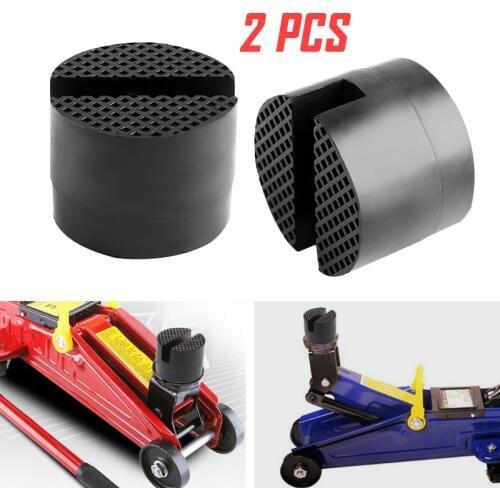 Car Rubber Jack Pad Frame Protector Adapter Jacking Disk Pad Tool Floor Slotted For Pinch Weld Side Lifting Disk Car Accessories