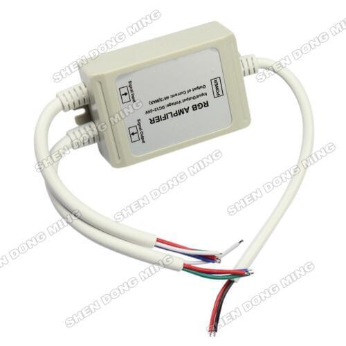 Free shipping 5set/lot 12v Max4*3A waterproof RGB Amplifier,LED RGB Controller For RGB led strip light