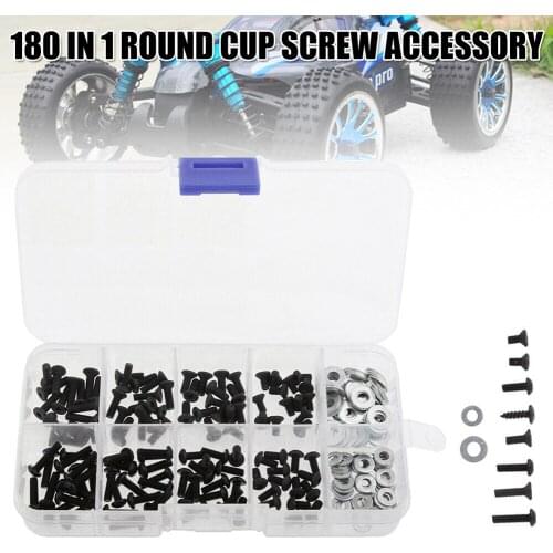 Rc Crawler Truck Parts Screws Set 180-in-1 Cup Head Screws For Hsp M3 Screw