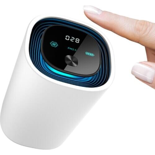 Easycare portable rechargeable remove germs bacteria baby room office desk car air purifier