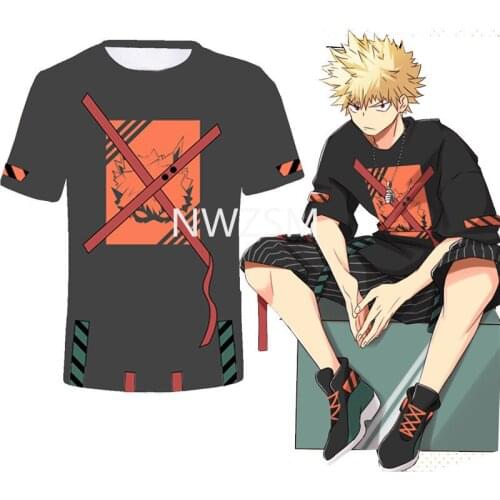 My Hero Academia Cute Anime T Shirt men Casual Harajuku Tee Oversize Female T-Shirt Summer 2021 Woman Japan Clothes T Shirts