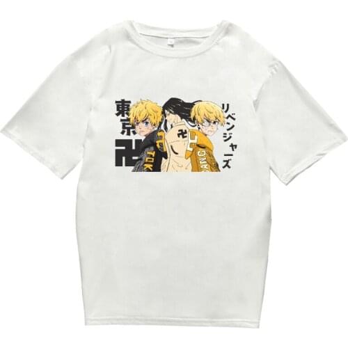 Cartoon Cool Graphic Tee Japanese Fashion Manga Shirt Hot Anime Tokyo Revengers Printed T-Shirt Unisex