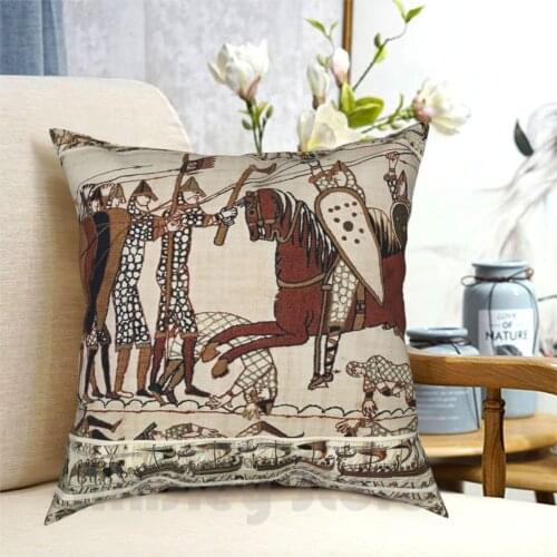 The Bayeux Tapestry , Battle Of Hastings , Norman Knights Combatting Horseback Outdoor Hiking Backpack Waterproof Camping