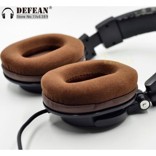 Brown Velour Ear pads cushion for Audio technica ATH-M50 M50S M50X M40 M40S M40X