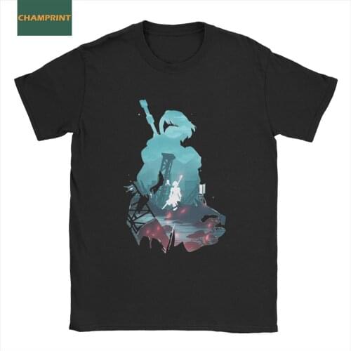 Men Nier Automata T Shirt Game Pure Cotton Tops Awesome Short Sleeve Crew Neck Tee Shirt Gift Idea T-Shirts