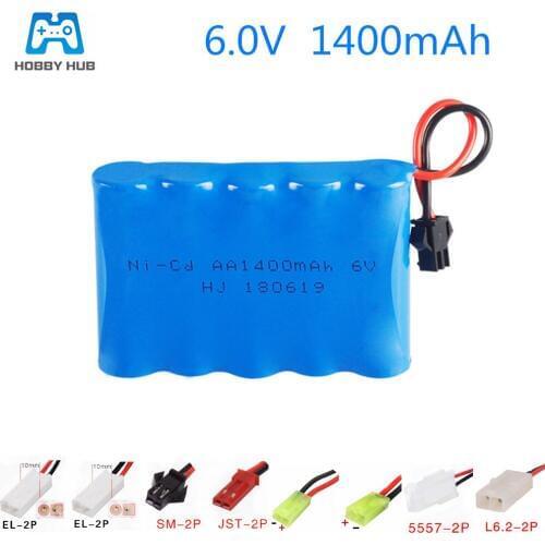 6V 1400mAh AA Ni-CD battery for RC Cars Trucks Tank Guns lighting facilities Remote Control Toys electric toys 6.0v nicd battery