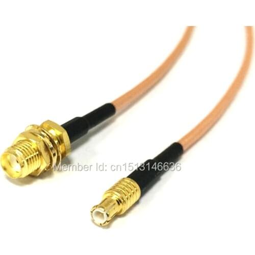 New SMA Female Jack To MCX Male Plug Straight RG316 Coaxial Cable Pigtail 15CM 6inch for wireless antenna