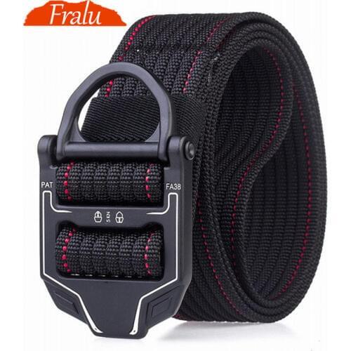 FRALU 2020 New hot mens tactical belt military nylon belt mens outdoor multi-functional training belt high quality men belts