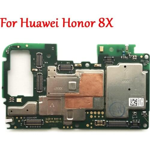 Tested Full Work Original Unlocked Motherboard For Huawei Honor 8X JSN-AL00 Logic Circuit Electronic Panel