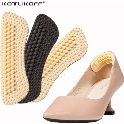 Silicone Invisible Back Heel Pads for High Heels Shoes Grip Adhesive Liner Granules Massage shoes Cushion Insert Shoe Insoles