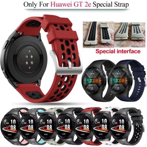 Sport Silicone Watch Straps For Huawei Watch GT 2e Original SmartWatch Band Replacement GT2e WristBand 22mm Bracelet Watchband