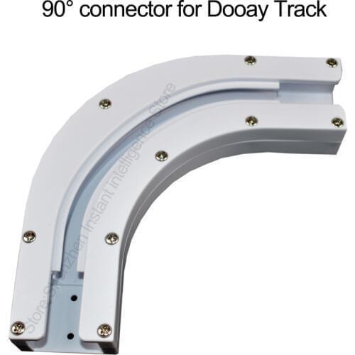 High Quality 90/135 Degree Electric Curtain Track Rail Joint Bracket Connector for U Type L Type Window For Dooya Track