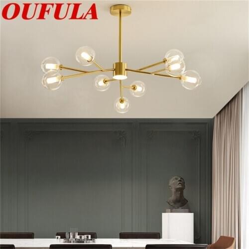 Hongcui Modern Brass Chandeliers Contemporary Home Creative Decoration Suitable For Living Room Dining Room Bedroom