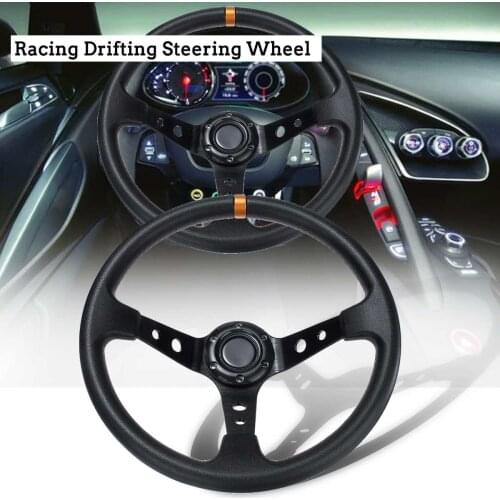 350mm 14 inch Universal Car Racing Steering Wheel Drift Auto Sports Steering Wheel Aluminum Modified Auto Styling Wheel