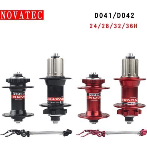 Novatec mountain bike Hub MTB Cross country bicycle parts D041/D042SB Disc brake24 28 32 36 Holes 7-10S Sealed Bearing bike Hubs