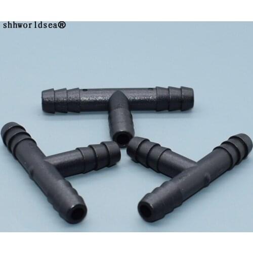 Worldgolden 100pcs plastic fasteners Tubing & Hose Tee Connector Barbed On All Ends