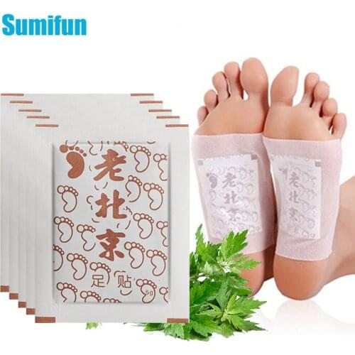 10pcs Wormwood Foot Patch Stress Help Sleeping Relax Patches Detox Relieve Moisture Foot Pad Improve Sleep Slim Health Skin Care