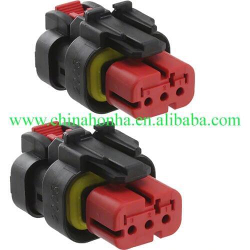 2pcs 3pin 776429-1 Carter 349D engine oil pressure sensor Carter excavator hydraulic sensor plug