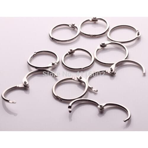 500Pcs/lot 30mm Book Hoop Binding Rings Binder Hoops Loose Leaf Ring Scrapbook Album DIY Keyring