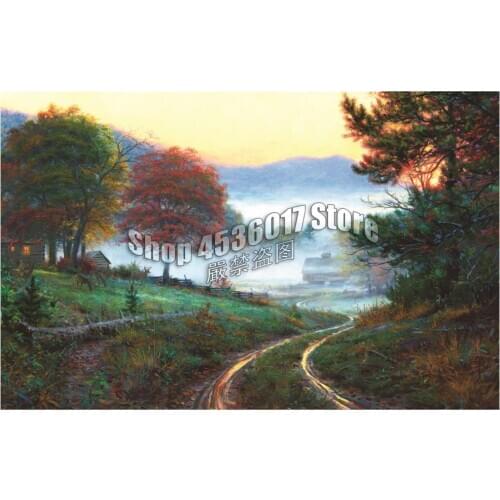 Landscape Forest 5D Diy Full Diamond Painting Cross Stitch Kit Mosaic Jungle Sunrise Sunset Gifts Diamond Embroidery Home Decor