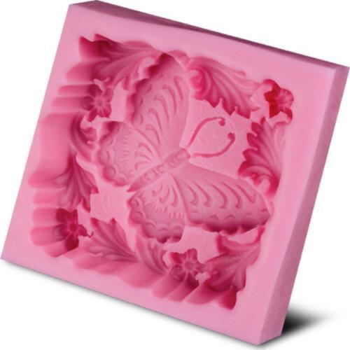 Butterfly Splendor Dancing Flower Square Silicone Mold Soap molds, Silica Gel mould,silicon Mould Form E859