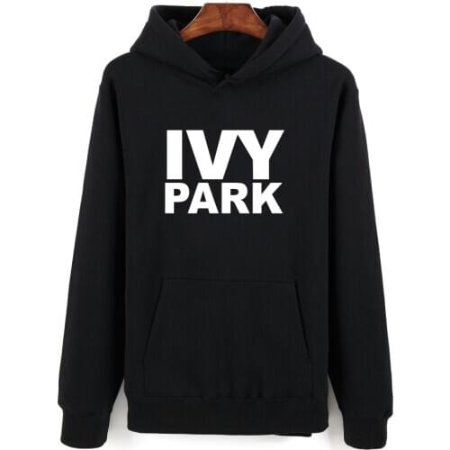 Beyonce IVY Park Fashion Theme Winter Men Hoodies Sweatshirts Set Sleeve Letters Sweatshirt Lady Hoodies Black Casual Clothes