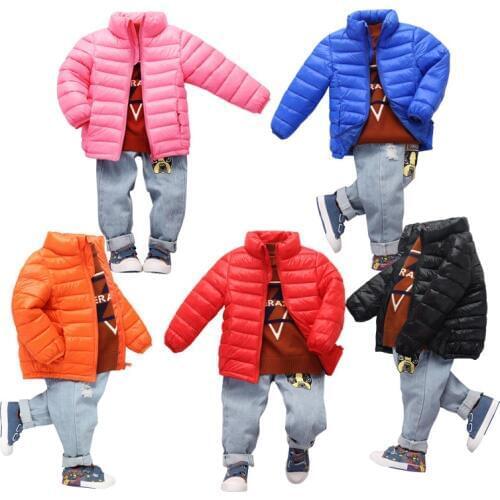 Kids Snowsuits Winter Feather Coats Cotton Clothes Parka Kids Jackets Feather Down Cotton Padded Clothes Kids Parka