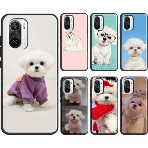 Maltese Dog Puppy Cute For POCO X3 M3 F2 Pro Case For Xiaomi Mi 10T 9T Pro Note 10 Lite A2 Mi 11 A3 Phone Coque