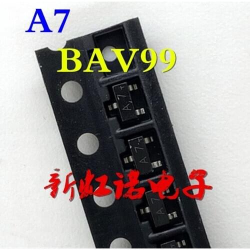 5Pcs/Lot New BAV99 A7 SOT-23 0.2A/70V Integrated circuit IC Good Quality In Stock