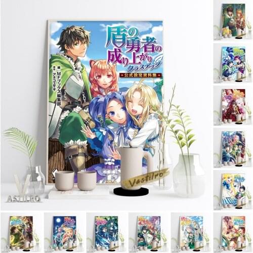 The Rising Of The Shield Hero Cartoon Manga Poster Japan Anime Character Canvas Wall Picture Otaku Bedroom Home Decor Painting