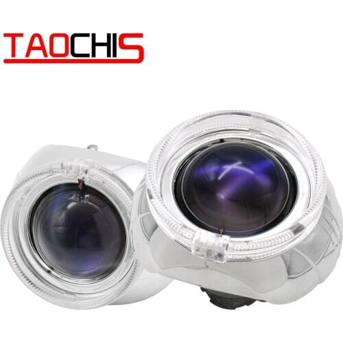 TAOCHIS 3.0 inch Bi xenon Projector Lens Kit for HELLABlack type With Smax Shroud APP control angel devil eyes Modify Head Light