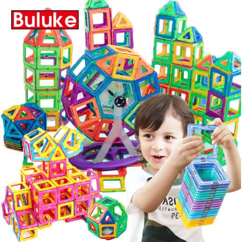 DIY Magnetic Constructor Set Triangle Square Big Bricks Magnetic Building Blocks Designer Set Magnet Toys For Children