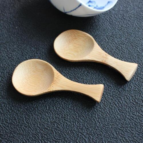 Natural Mini Bamboo Spoon Mini Short Handle Tea Spoon Coffee Beans Salt Tea Scoop LX2181