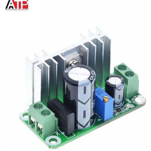 LM317T DC-DC Adjustable Converter Buck Step Down Circuit Board Module Linear Regulator Power Supply with rectifier filter
