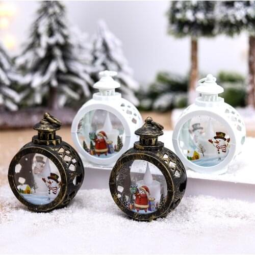 Christmas Circular Wind Lamp Merry Christmas Decor For Home 2021 Xmas Navidad Noel Gifts Cristmas Ornaments Happy New Year 2022