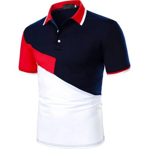 JAYCOSIN Man Fashion Polo Shirt Casual Fashion Plain Color Short Sleeve Spring/Summer Casual Print Button Short Sleeve Shirt