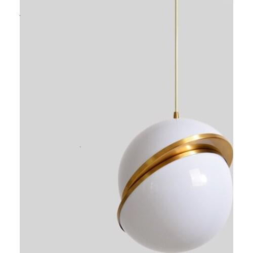 New Modern Nordic Decorative Dinner Room Hanging Lighting Pendant Lamp Round Ceiling Single Chandelier For Living Room Kitchen