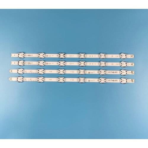 4pcs LED Backlight strip For LG 49'' TV 6916L-2862A 6916L-2863A V17 49 R1+L1 ART3 49UJ670V-ZD 49UJ651V LC490DGG(FK)(MD)