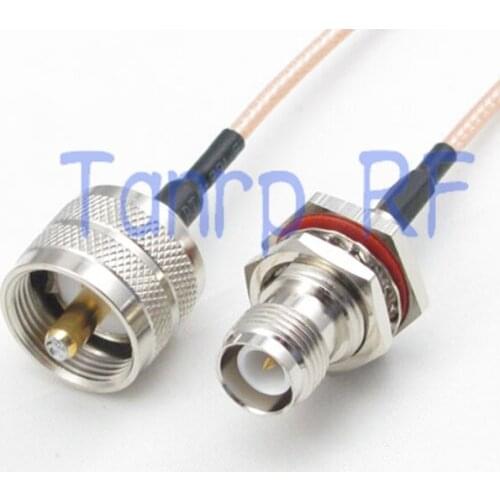 10PCS 15CM Pigtail coaxial jumper cable RG316 extension cord 6inch UHF male plug to RP TNC female jack RF adapter connector