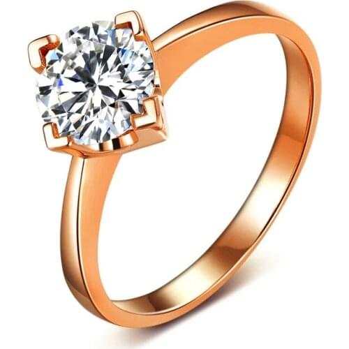 100% 14k Gold Moissanite Diamond Ring D color VVS With national certificate MO-0H107